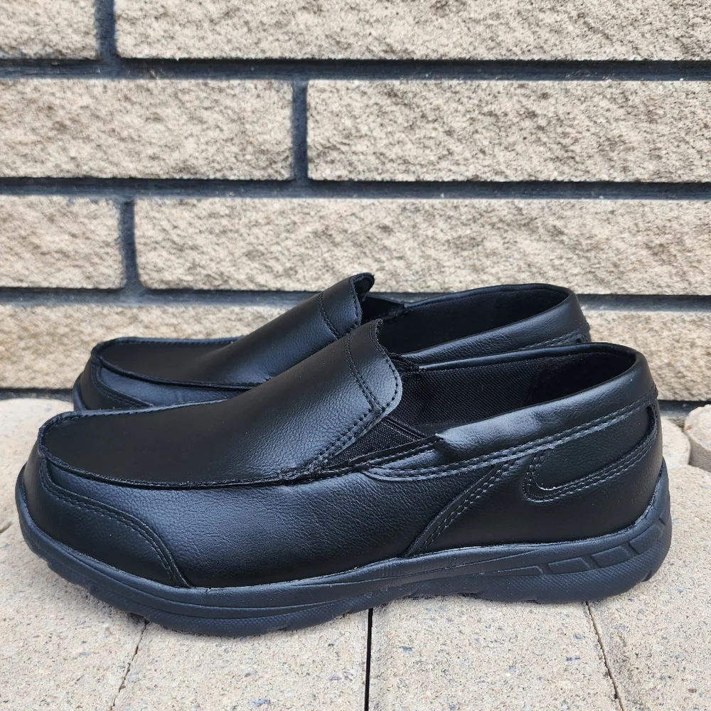 Tredsafe Black Shoes Non-Marking Oil and Slip Resistant for Men Size